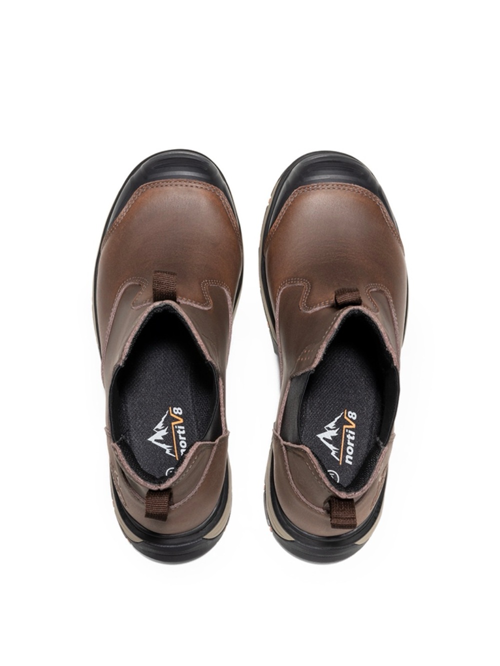 NWOB-Men's Leather Slip-On Chelsea Work Boots